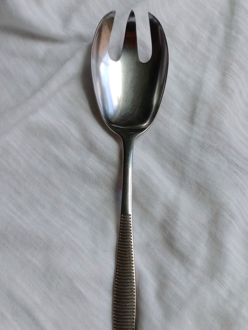 Dansk Designs VI Jens Quistgaard Salad Serving Three Pieces Ribbed Handles - Picture 5 of 13